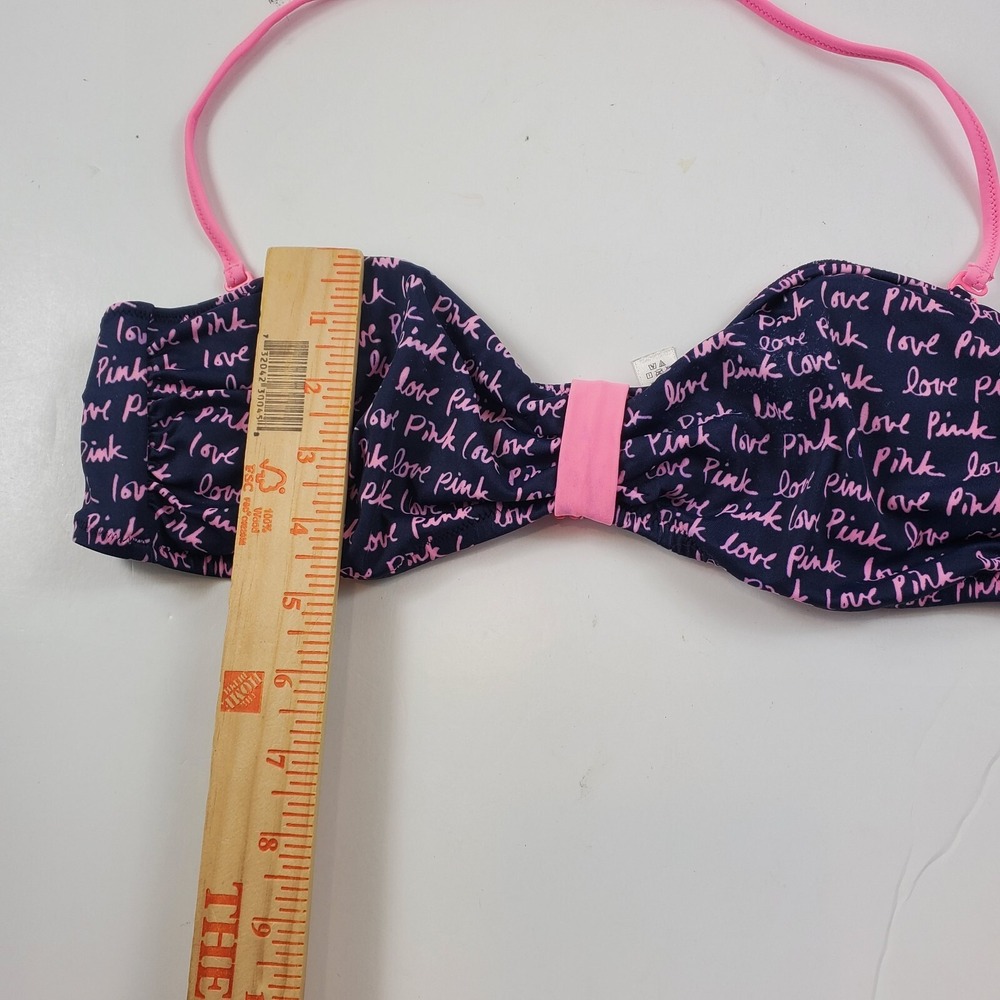 Victoria's Secret women Bikini Halter Swimsuit Top Love Pink Medium - Picture 5 of 7